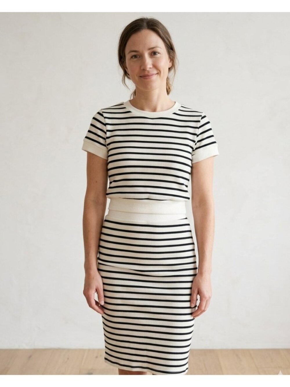Atelier by Kirous striped waffle knit 2pc set | Size XS